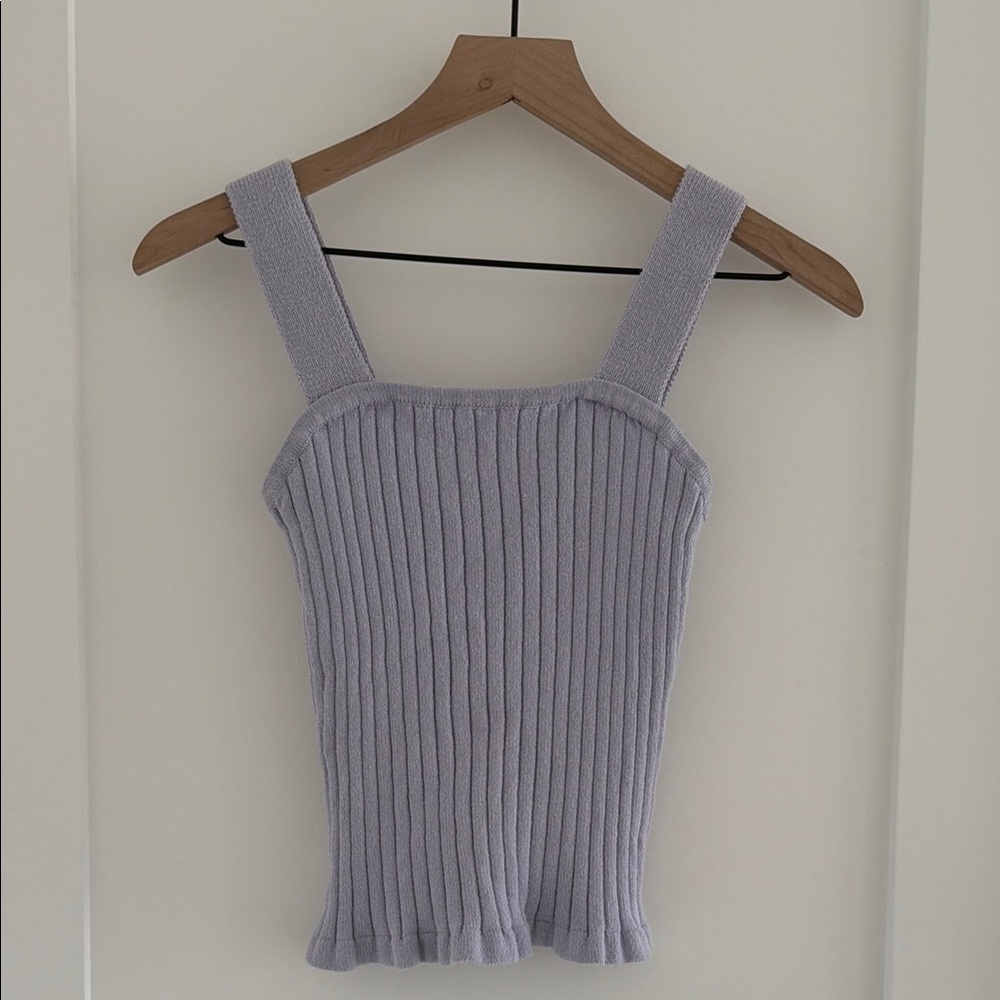 Madewell Ribbed Tank Top in Lavender